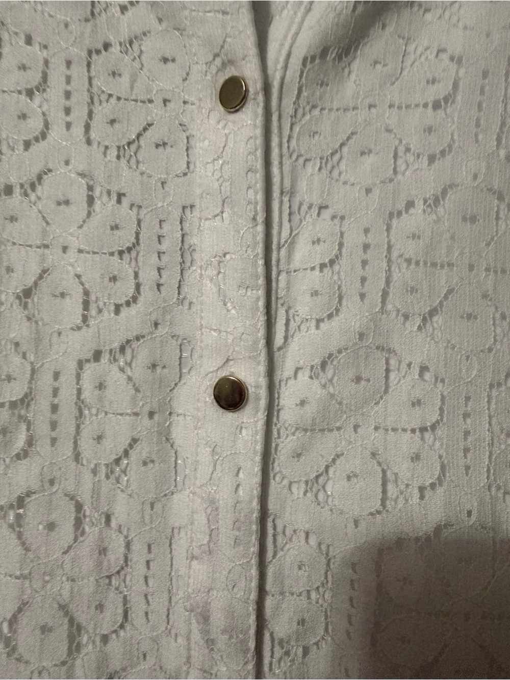 The Limited NWT Cotton Blend Eyelet Lace Button-Front Dress- 6 - Picture 3 of 9